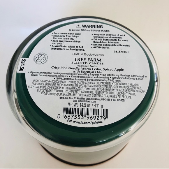 Bath and Body Works Tree Farm Candle - Picture 3 of 3